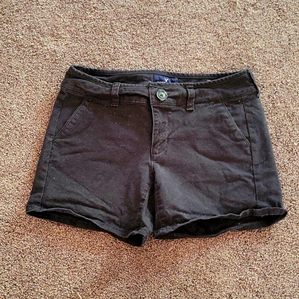 American eagle black shorts size 00